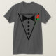 rote Rose Wedding Party Trauzeuge oder Trauzeuge T-Shirt (Design vorne)