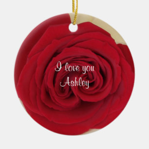 Rote Rose Wedding Vorschlag Idee Ornament