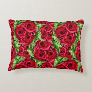 Rote Rose Weg Blume Garland Dekokissen