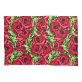 Rote Rose Weg Blume Garland Kissenbezug