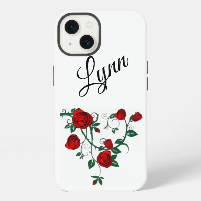 Rote Rose Wein Apple iPhone 13, stark Hülle (Rückseite)