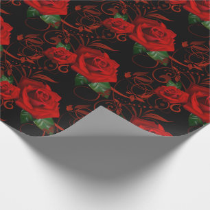 Rote Rose Wrapping Paper Geschenkpapier