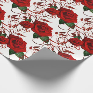 Rote Rose Wrapping Paper Geschenkpapier