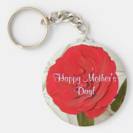 Rote Rose zum Muttertag Schlüsselanhänger
