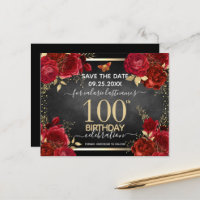 Rote Rosen 100. Geburtstag Save the Date Haushalt