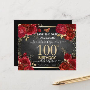 Rote Rosen 100. Geburtstag Save the Date Haushalt