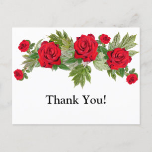 Rote Rosen 3 Danke Abschluss Postkarte