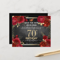 Rote Rosen 70. Geburtstag Save the Date Haushalt