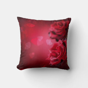 Rote Rosen Anfahrt Schlafzimmer oder Wohnzimmer Ki Kissen