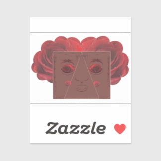 Rote Rosen. Aufkleber