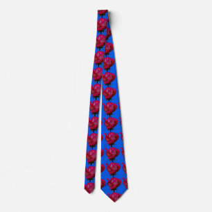 Rote Rosen blau Krawatte