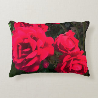 Rote Rosen Blumen Dekokissen
