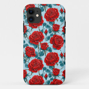Rote Rosen Blumen Perfektes Geschenk für Blumenlie Case-Mate iPhone Hülle