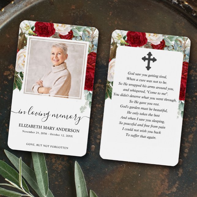 Rote Rosen Blumengebäck Beileid Beerdigung Gebet (Von Creator hochgeladen)