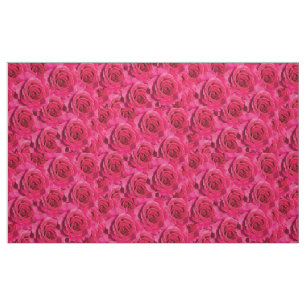 Rote Rosen Blumenmuster Stoff