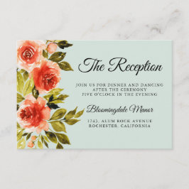 Rote Rosen Botanische Hochzeitsempfehlung Begleitkarte