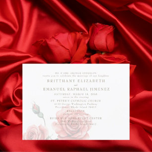 Rote Rosen Brauteltern 2 Ort Hochzeit Einladung