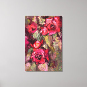 Rote Rosen Canvas Print Leinwanddruck