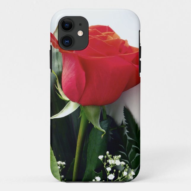 Rote Rosen Case-Mate iPhone Hülle (Rückseite)