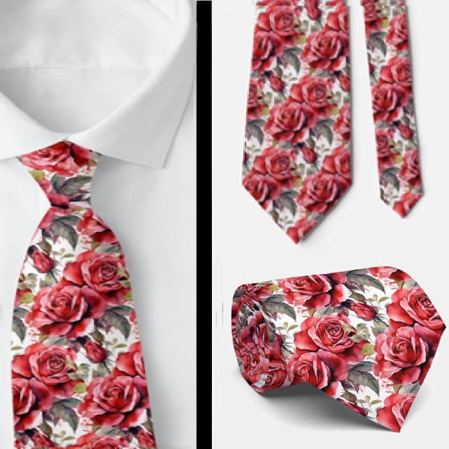 Rote Rosen Classic Formal Neck Tie Krawatte (Von Creator hochgeladen)