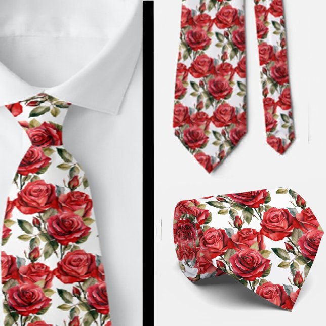 Rote Rosen Classic Formal Neck Tie Krawatte (Von Creator hochgeladen)