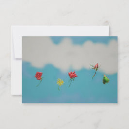 Rote Rosen danken Ihnen zu merken Dankeskarte