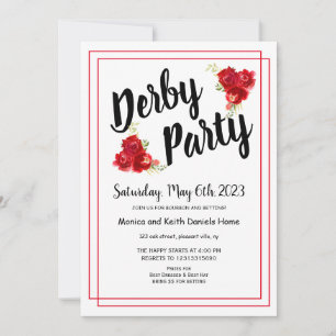 Rote Rosen Derby Party Einladung