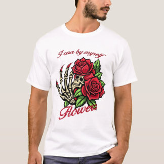 Rote Rosen, die sich selbst versorgen, T - Shirt