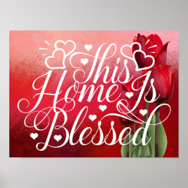 Rote Rosen - Diese Zuhause ist gesegnet Poster (Vorne)