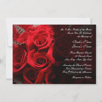 Rote Rosen Einladung Hochzeit 2