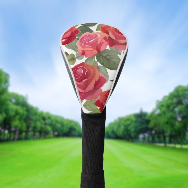 Rote Rosen | Elegante Rose Wasser Golf Headcover (Von Creator hochgeladen)