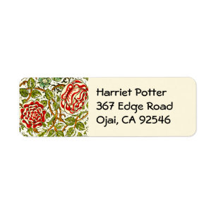 Rote Rosen Fine Vintag William Morris Wallpaper