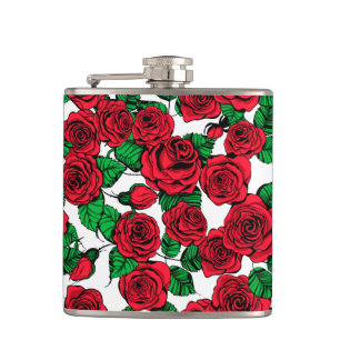 Rote Rosen Flachmann