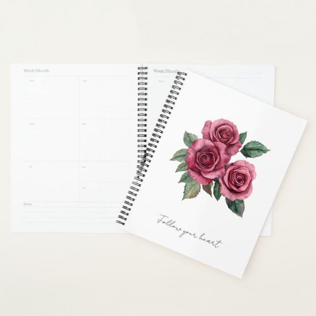 Rote Rosen Floral Planer (Anzeige)