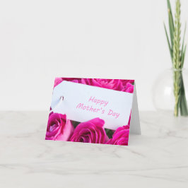 Rote Rosen florale Happy Mother Day Card Feiertagskarte