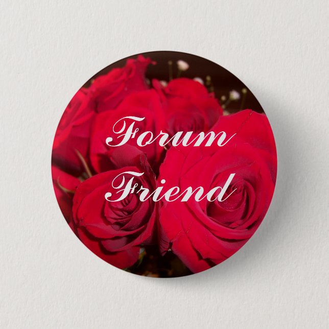 Rote Rosen, Forum-Freund Button (Vorderseite)