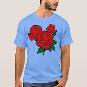 Rote Rosen für Männer, Frauen und Jugend T-Shirt