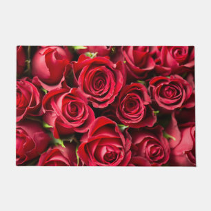 rote Rosen Fußmatte