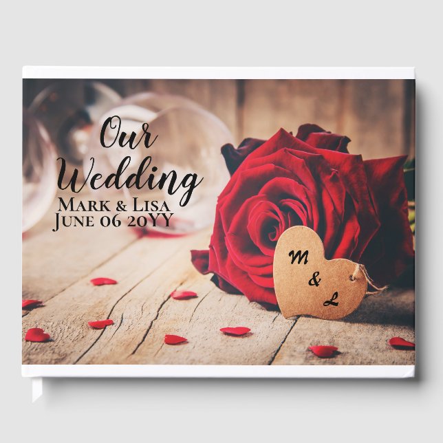 Rote Rosen Gästebuch (Vorderseite)