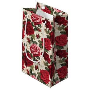 Rote Rosen Geschenktasche Kleine Geschenktüte