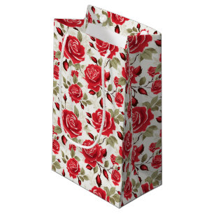 Rote Rosen Geschenktasche Kleine Geschenktüte