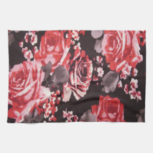 ROTE ROSEN GESCHIRRTUCH