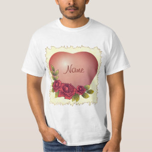 Rote Rosen-Girlande  T-Shirt