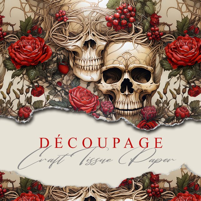 Rote Rosen Gothic Seidenpapier (Von Creator hochgeladen)