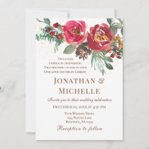 Rote Rosen Greenery Winter Christianl Wedding