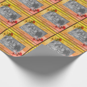 Rote Rosen Herz Ihr Foto Personalisiert Geschenkpapier