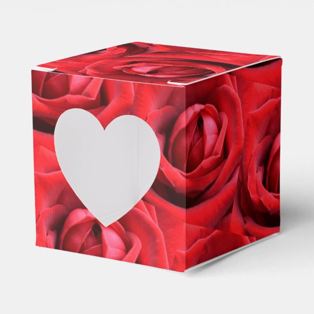 Rote Rosen Herzfavorisierungsbox Geschenkschachtel (Vorderseite)