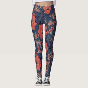 Rote Rosen Hintergrundbeleuchtung Leggings