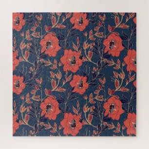 Rote Rosen Hintergrundbeleuchtung Puzzle