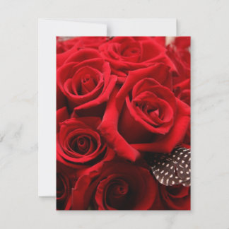 Rote Rosen Hochzeiten-RSVP-Karte RSVP Karte